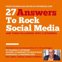 Load image into Gallery viewer, Download 27 Answers to Rock Social Media and Turn Followers into Customers