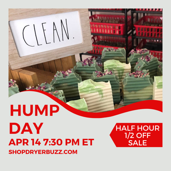 1/2 Off Hump Day Sale | Handmade Bath and Shower Soaps by DryerBuzz