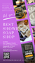 Best Shower Soap logo flyer shop information f